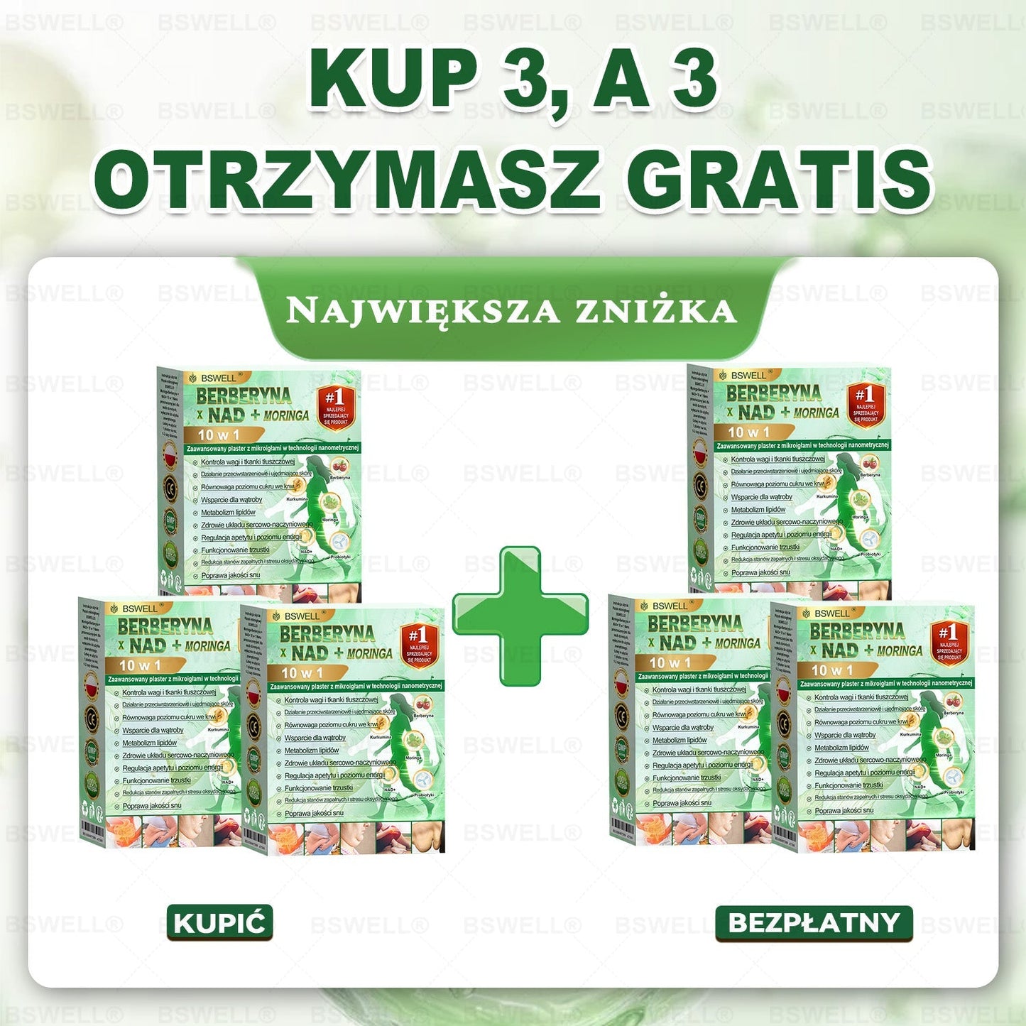 ✅ 🧑‍⚕️🏆   BSWELL® Nano mikroigłowy plaster wyszczuplający (Raz dziennie, efekty już po 28 dniach ✅ Wspiera odchudzanie, serce, cukrzycę, sen, jelita, stawy i więcej.✅
