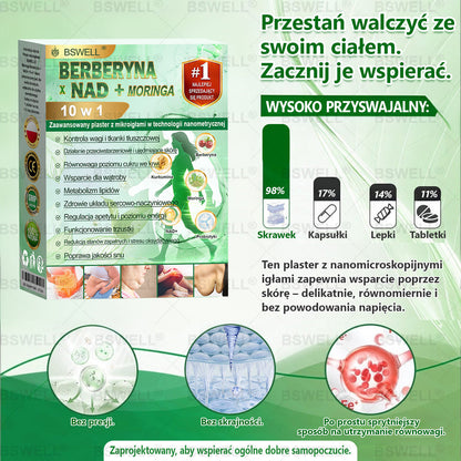 ✅ 🧑‍⚕️🏆   BSWELL® Nano mikroigłowy plaster wyszczuplający (Raz dziennie, efekty już po 28 dniach ✅ Wspiera odchudzanie, serce, cukrzycę, sen, jelita, stawy i więcej.✅