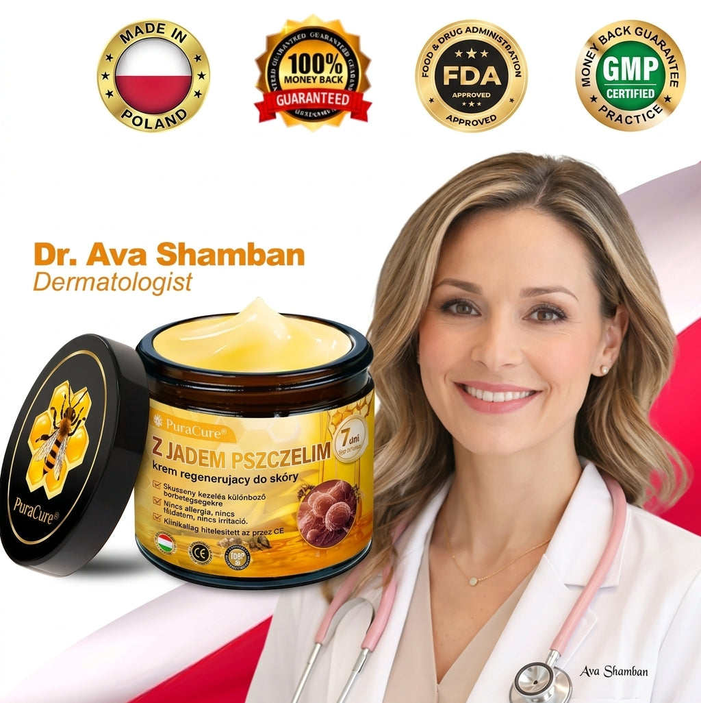 ✅✨PuraCure® Jad Pszczeli Regeneracja Skóry Krem(👨‍⚕‍CE zatwierdzone)👍✅