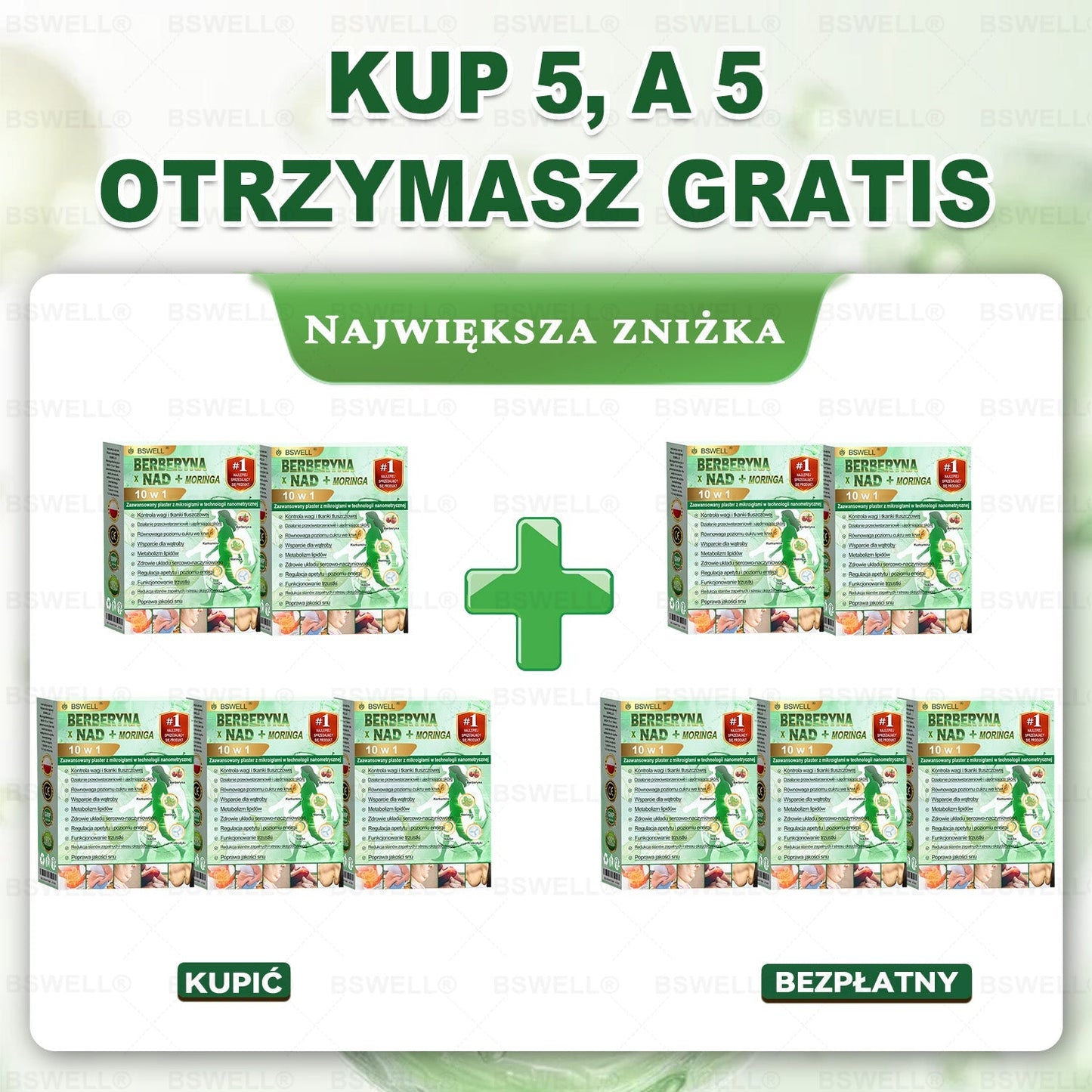 ✅ 🧑‍⚕️🏆   BSWELL® Nano mikroigłowy plaster wyszczuplający (Raz dziennie, efekty już po 28 dniach ✅ Wspiera odchudzanie, serce, cukrzycę, sen, jelita, stawy i więcej.✅